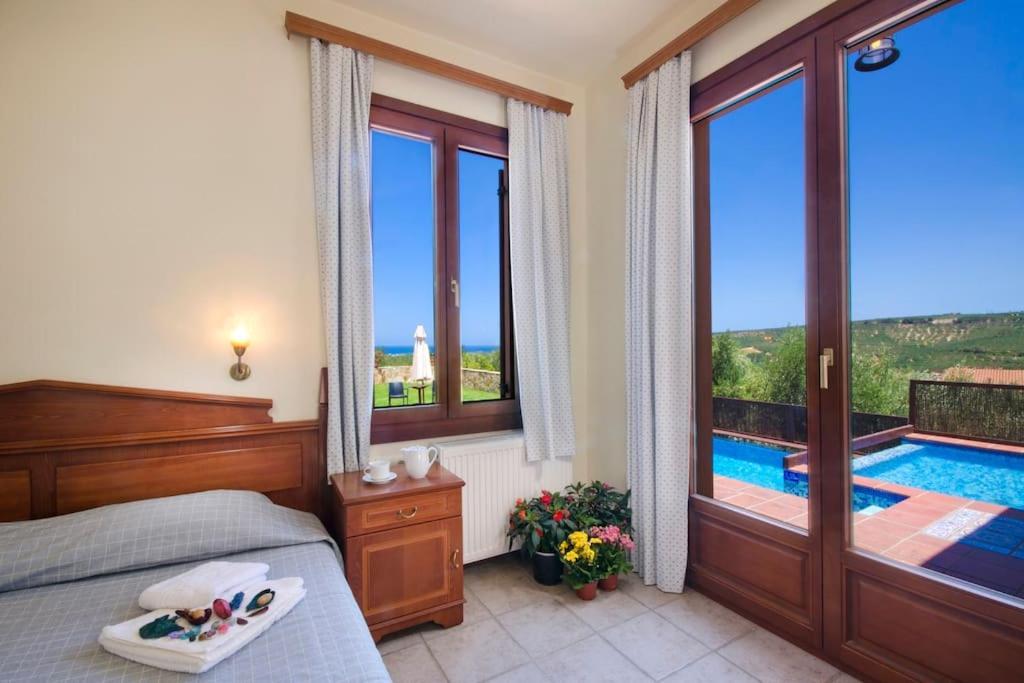 Villa Katerina With Eco Heated Pool Spiliá Eksteriør billede