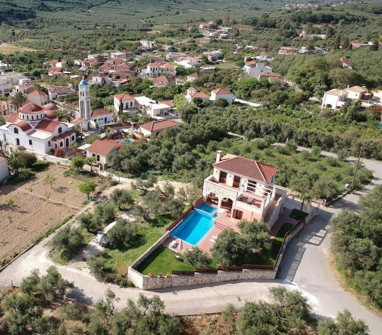 Villa Katerina With Eco Heated Pool Spiliá Eksteriør billede