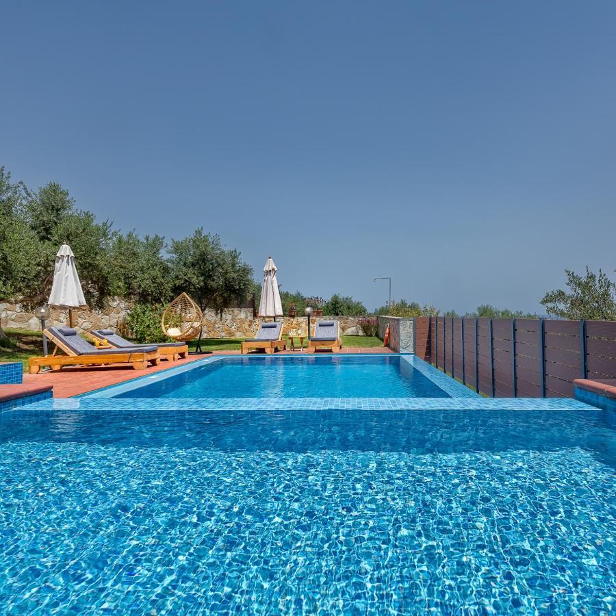 Villa Katerina With Eco Heated Pool Spiliá Eksteriør billede